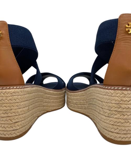 TORY BURCH（トリーバーチ）TORY BURCH (トリーバーチ) TORY BURCH　ウェッジソールサンダル ネイビー サイズ:8.5の古着・服飾アイテム