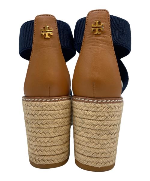 TORY BURCH（トリーバーチ）TORY BURCH (トリーバーチ) TORY BURCH　ウェッジソールサンダル ネイビー サイズ:8.5の古着・服飾アイテム