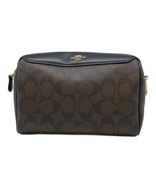 COACH（コーチ）COACH (コーチ) COACH　F77879　ショルダーバッグ ブラウン×ブラックの古着・服飾アイテム