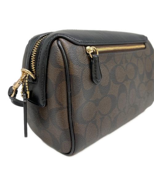 COACH（コーチ）COACH (コーチ) COACH　F77879　ショルダーバッグ ブラウン×ブラックの古着・服飾アイテム