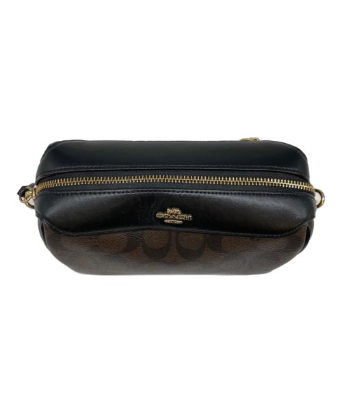 COACH（コーチ）COACH (コーチ) COACH　F77879　ショルダーバッグ ブラウン×ブラックの古着・服飾アイテム