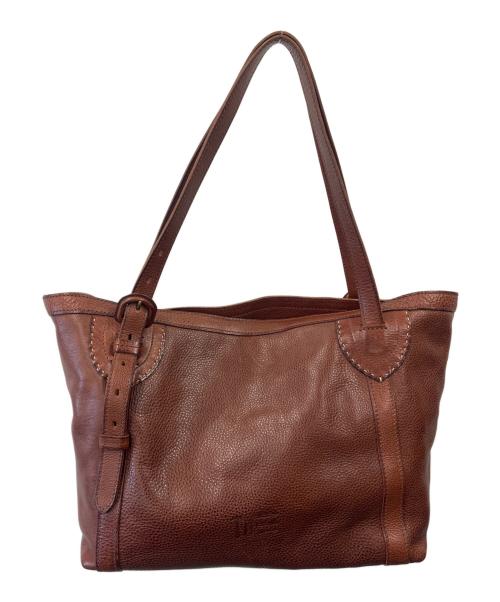 genten（ゲンテン）genten (ゲンテン) 2WAYバッグ　レザー　 ブラウンの古着・服飾アイテム