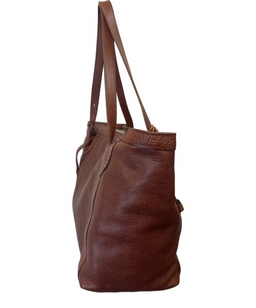 genten（ゲンテン）genten (ゲンテン) 2WAYバッグ　レザー　 ブラウンの古着・服飾アイテム