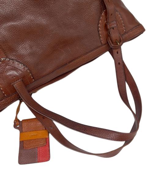 genten（ゲンテン）genten (ゲンテン) 2WAYバッグ　レザー　 ブラウンの古着・服飾アイテム