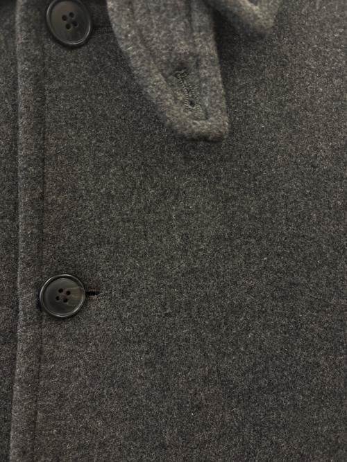 SHIPS any（シップスエニィ）SHIPS any (シップスエニィ) SHIPS any　PURE WOOL MELTON　ステンカラーコート グレー サイズ:Ｌの古着・服飾アイテム
