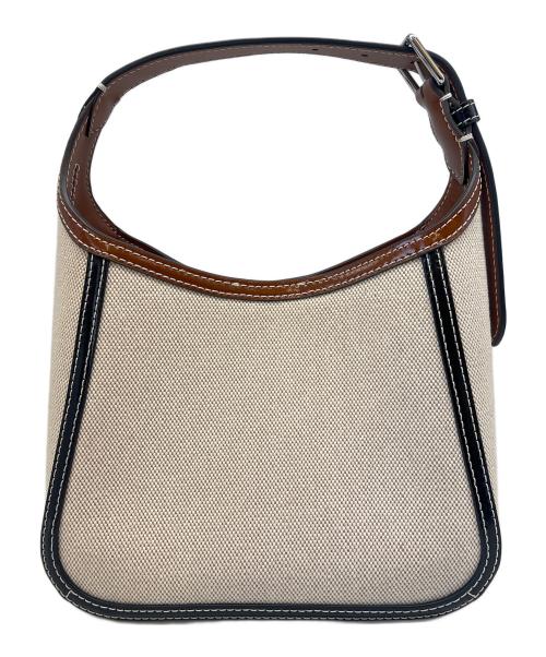 TORY BURCH（トリーバーチ）TORY BURCH (トリーバーチ) 2WAYショルダーバッグ ベージュ×ブラックの古着・服飾アイテム