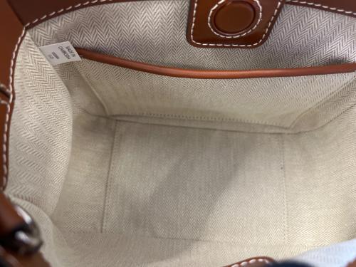 TORY BURCH（トリーバーチ）TORY BURCH (トリーバーチ) 2WAYショルダーバッグ ベージュ×ブラックの古着・服飾アイテム