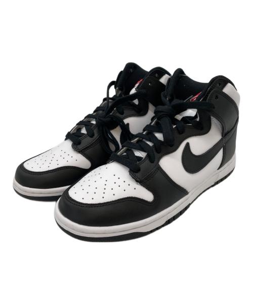 NIKE（ナイキ）NIKE (ナイキ) NIKE W DUNK HIGH スニーカー ブラック×ホワイト サイズ:26.5の古着・服飾アイテム