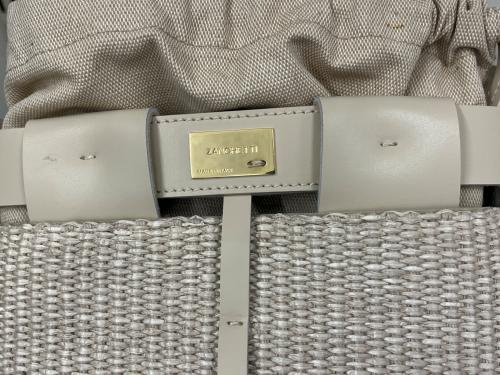 ZANCHETTI（ザンケッティー）ZANCHETTI (ザンケッティー) WOVEN BUCKET SMALL  2WAYバッグ ベージュの古着・服飾アイテム