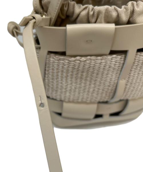ZANCHETTI（ザンケッティー）ZANCHETTI (ザンケッティー) WOVEN BUCKET SMALL  2WAYバッグ ベージュの古着・服飾アイテム