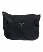 PRADAプラダ）の古着「PRADA　ナイロンショルダーバッグ」｜ブラック