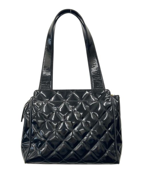CHANEL（シャネル）CHANEL (シャネル) CHANEL エナメルバッグ ブラックの古着・服飾アイテム