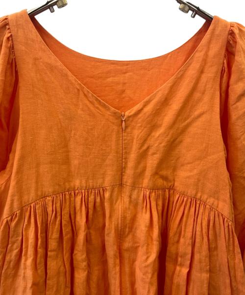 VERMEIL par iena（ヴェルメイユ パー イエナ）VERMEIL par iena (ヴェルメイユ パー イエナ) 半袖ワンピース オレンジ サイズ:記載なしの古着・服飾アイテム