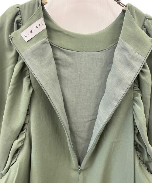 RIM.ARK（リムアーク）RIM.ARK (リムアーク) RIM.ARK 半袖ワンピース グリーン サイズ:36の古着・服飾アイテム