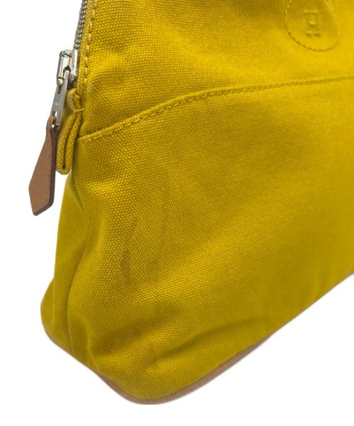 HERMES（エルメス）HERMES (エルメス) HERMES　ボリードポーチMM  コスメポーチ イエローの古着・服飾アイテム