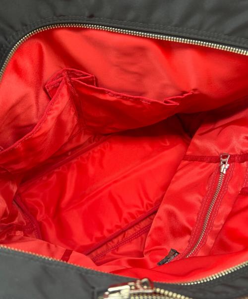 PORTER（ポーター）PORTER (ポーター) PORTER  L-FINE  2WAYナイロントートバッグ ブラック×レッドの古着・服飾アイテム