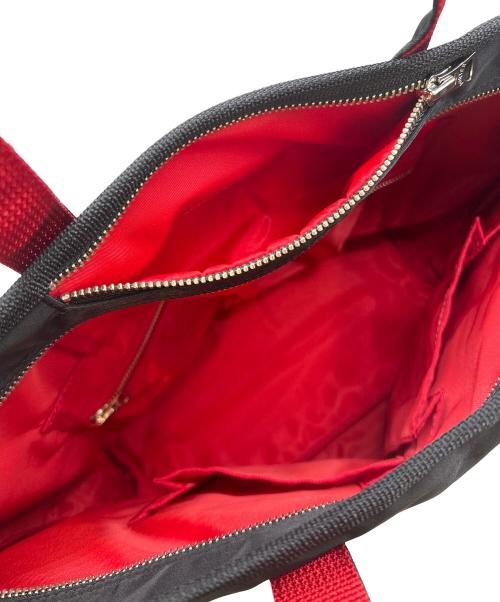 PORTER（ポーター）PORTER (ポーター) PORTER  L-FINE  2WAYナイロントートバッグ ブラック×レッドの古着・服飾アイテム