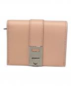 Ferragamoフェラガモ）の古着「Ferragamo  ガンチーニ　2つ折り財布」｜ピンク