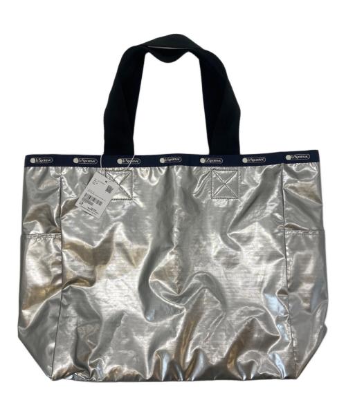 LeSportsac（レスポートサック）LeSportsac (レスポートサック) LeSportsac　リバーシブル　トートバッグ シルバー 未使用品の古着・服飾アイテム