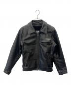 Schottショット）の古着「Schott　シングルライダースジャケット」｜ブラック