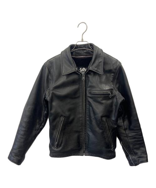 Schott（ショット）Schott (ショット) Schott　シングルライダースジャケット ブラック サイズ:34の古着・服飾アイテム
