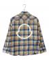 MONCLER (モンクレール) MONCLER　バックロゴフランネルシャツ ブルー×ベージュ サイズ:L：20000円