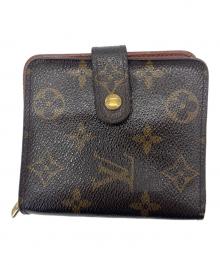 LOUIS VUITTON（ルイ ヴィトン）の古着「LOUIS VUITTON モノグラム　コンパクトジップ　2つ折り財布」｜ブラウン