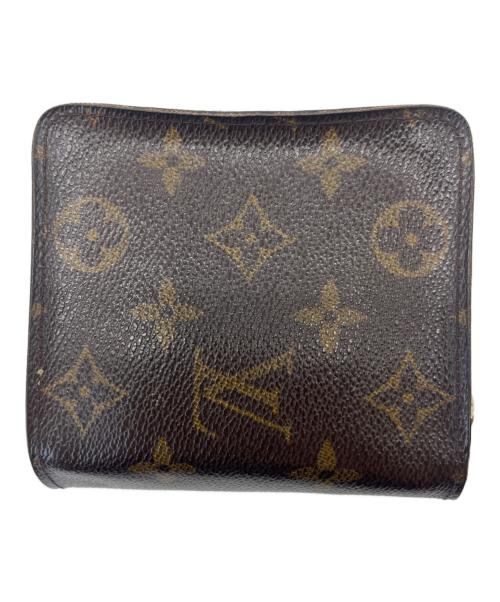 LOUIS VUITTON（ルイ ヴィトン）LOUIS VUITTON (ルイ ヴィトン) LOUIS VUITTON モノグラム　コンパクトジップ　2つ折り財布 ブラウンの古着・服飾アイテム