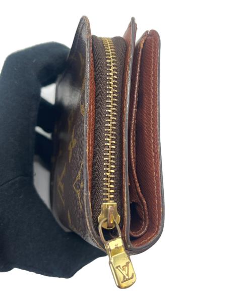 LOUIS VUITTON（ルイ ヴィトン）LOUIS VUITTON (ルイ ヴィトン) LOUIS VUITTON モノグラム　コンパクトジップ　2つ折り財布 ブラウンの古着・服飾アイテム