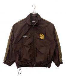 PERUSHU×MLB（ペルーシュ×エムエルビー）の古着「Perushu× MLB ナイロンジャケット」｜ブラウン