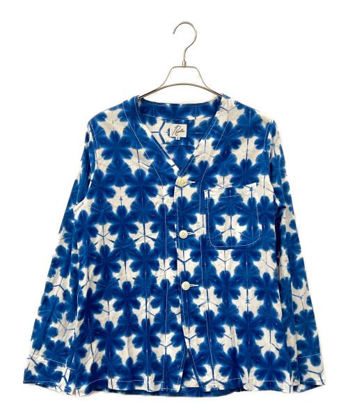 Needles（ニードルズ）Needles (ニードルズ) Needles　FG7508　長袖シャツ ブルー×ホワイト サイズ:Sの古着・服飾アイテム