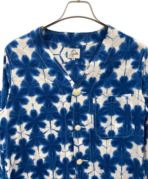 Needles（ニードルズ）Needles (ニードルズ) Needles　FG7508　長袖シャツ ブルー×ホワイト サイズ:Sの古着・服飾アイテム