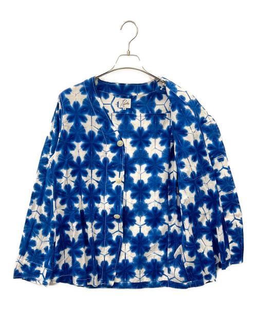 Needles（ニードルズ）Needles (ニードルズ) Needles　FG7508　長袖シャツ ブルー×ホワイト サイズ:Sの古着・服飾アイテム