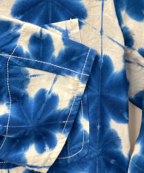 Needles（ニードルズ）Needles (ニードルズ) Needles　FG7508　長袖シャツ ブルー×ホワイト サイズ:Sの古着・服飾アイテム