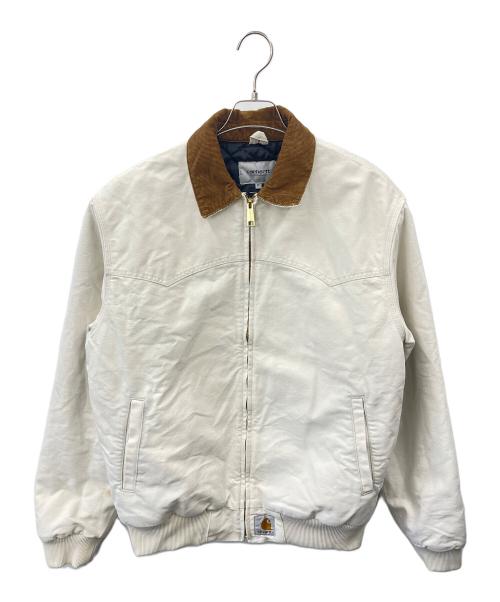 CarHartt（カーハート）CarHartt (カーハート) CarHartt 　OG SANTA FE JACKET アイボリー×ブラウン サイズ:Mの古着・服飾アイテム