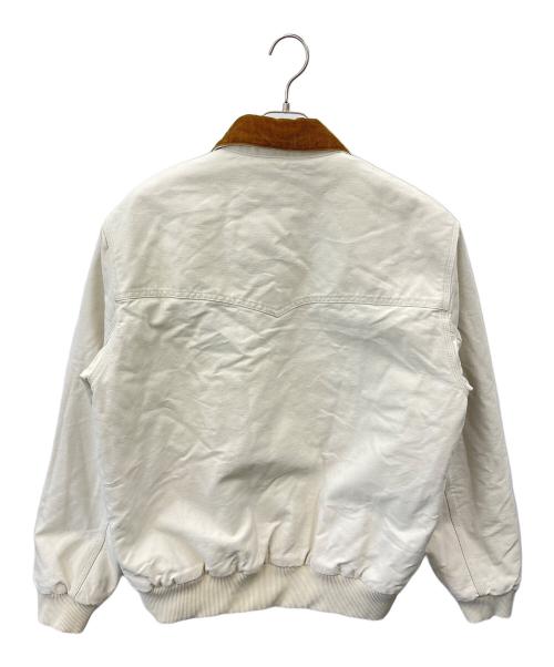 CarHartt（カーハート）CarHartt (カーハート) CarHartt 　OG SANTA FE JACKET アイボリー×ブラウン サイズ:Mの古着・服飾アイテム