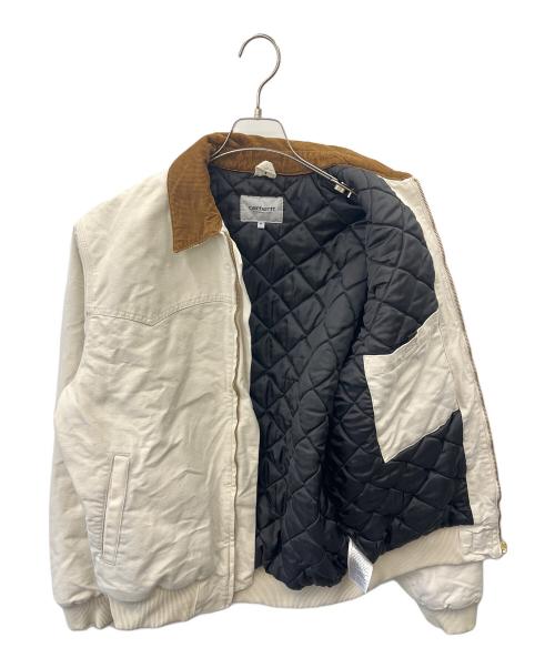 CarHartt（カーハート）CarHartt (カーハート) CarHartt 　OG SANTA FE JACKET アイボリー×ブラウン サイズ:Mの古着・服飾アイテム