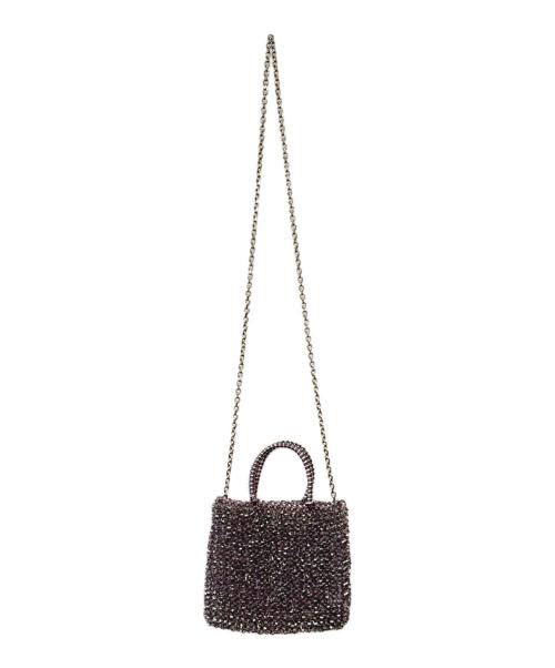 ANTEPRIMA（アンテプリマ）ANTEPRIMA (アンテプリマ) ANTEPRIMA　ミニアトゥーラ　ワイヤーバッグ ラベンダーシルバーの古着・服飾アイテム