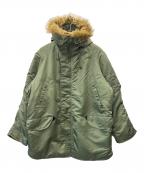 ALPHAアルファ）の古着「ALPHA　TYPE N-3B(N)　フライトジャケット」｜グリーン