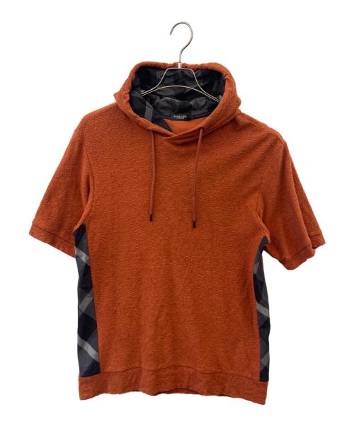 BLACK LABEL CRESTBRIDGE（ブラックレーベル クレストブリッジ）BLACK LABEL CRESTBRIDGE (ブラックレーベル クレストブリッジ) BLACK LABEL CRESTBRIDGE　半袖パーカー オレンジ サイズ:Lの古着・服飾アイテム