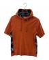 BLACK LABEL CRESTBRIDGE（ブラックレーベル クレストブリッジ）の古着「BLACK LABEL CRESTBRIDGE　半袖パーカー」｜オレンジ