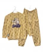 GALFYガルフィー）の古着「GALFY　もんもんセットアップ」｜ベージュ