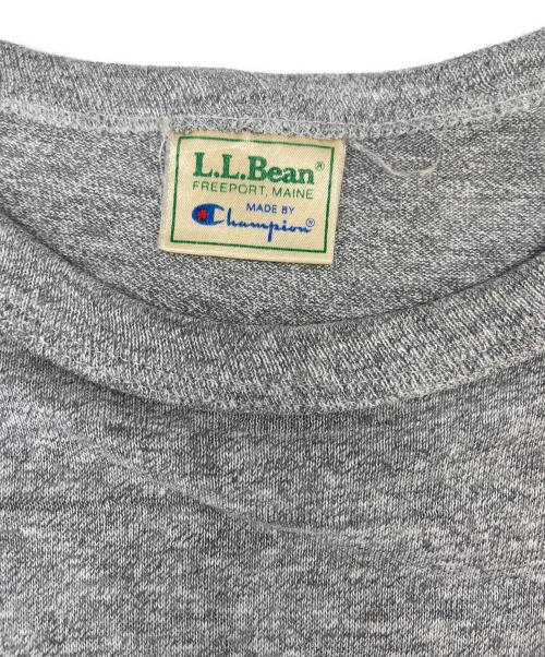 L.L.Bean（エルエルビーン）L.L.Bean (エルエルビーン) Champion (チャンピオン) L.L.Bean × Champion  80s Tシャツ グレー サイズ:MEDIUMの古着・服飾アイテム