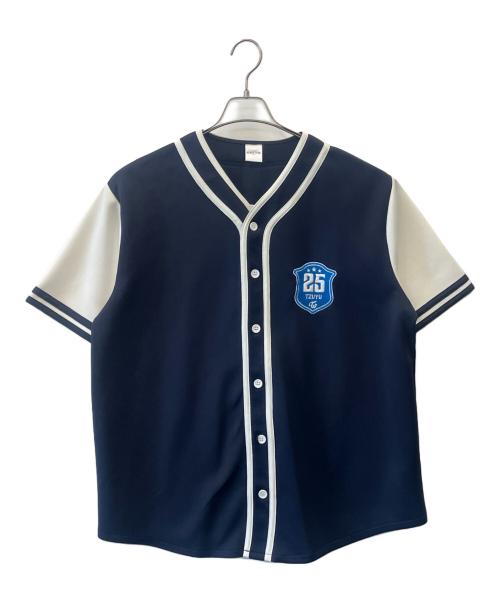 READY TO BE' IN JAPAN（レディトゥビーインジャパン）READY TO BE' IN JAPAN (レディトゥビーインジャパン) TWICE 5TH WORLD TOUR 'READY TO BE' IN JAPAN　ユニフォームシャツ ネイビー×ホワイト サイズ:記載なしの古着・服飾アイテム