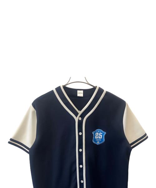 READY TO BE' IN JAPAN（レディトゥビーインジャパン）READY TO BE' IN JAPAN (レディトゥビーインジャパン) TWICE 5TH WORLD TOUR 'READY TO BE' IN JAPAN　ユニフォームシャツ ネイビー×ホワイト サイズ:記載なしの古着・服飾アイテム