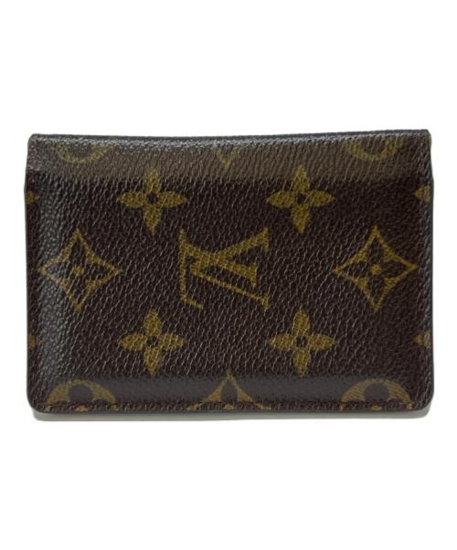 LOUIS VUITTON（ルイ ヴィトン）LOUIS VUITTON (ルイ ヴィトン) オーガナイザー・ドゥ・ポッシュ　モノグラム　名刺入れ ブラウンの古着・服飾アイテム