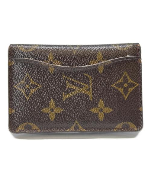 LOUIS VUITTON（ルイ ヴィトン）LOUIS VUITTON (ルイ ヴィトン) オーガナイザー・ドゥ・ポッシュ　モノグラム　名刺入れ ブラウンの古着・服飾アイテム