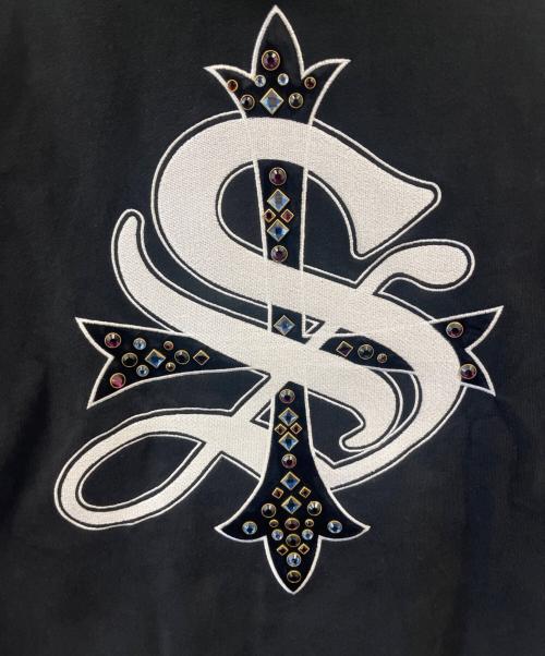 SUPPLIER（サプライヤー）SUPPLIER (サプライヤー) SUPPLIER 　STUDS CROSS HOODIE/スタッヅ クロスロゴ ブラック サイズ:Lの古着・服飾アイテム