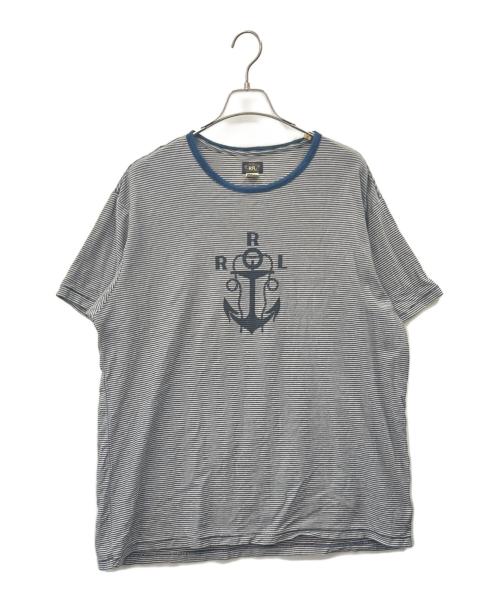 Ralph Lauren RRL（ダブルアールエル）Ralph Lauren RRL (ダブルアールエル) Ralph Lauren RRL 　Tシャツ ネイビー サイズ:XL/TGの古着・服飾アイテム
