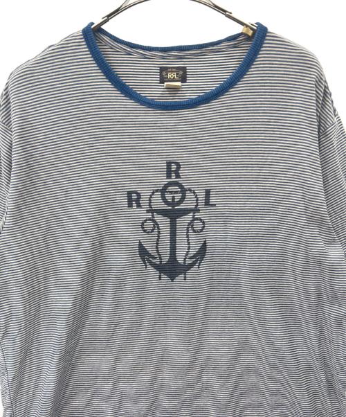 Ralph Lauren RRL（ダブルアールエル）Ralph Lauren RRL (ダブルアールエル) Ralph Lauren RRL 　Tシャツ ネイビー サイズ:XL/TGの古着・服飾アイテム